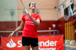 Carolina MArin entrenando