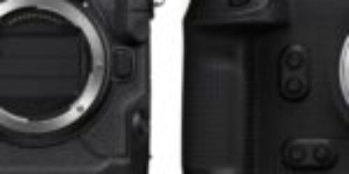 Comparación frontal de las cámaras Canon EOS R1 y Nikon Z9 sin objetivos montados