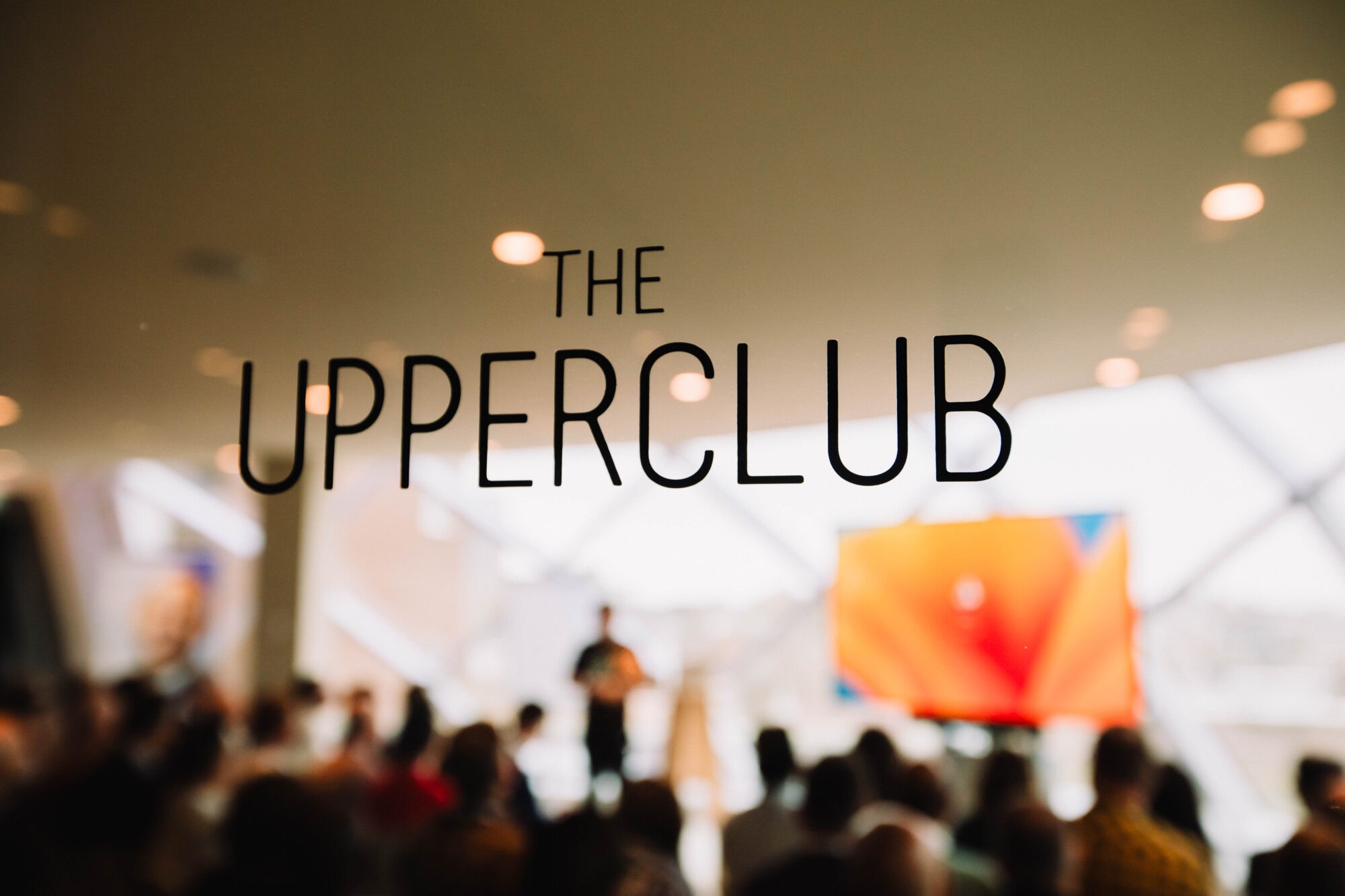 Full conference room during a corporate event at The Upper Club in Madrid