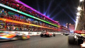Formula 1 Madrid Photographer: Essential Guide for Brands - nicoletalupuagency Formula 1 night race illustrating the atmosphere expected in Madrid 2026